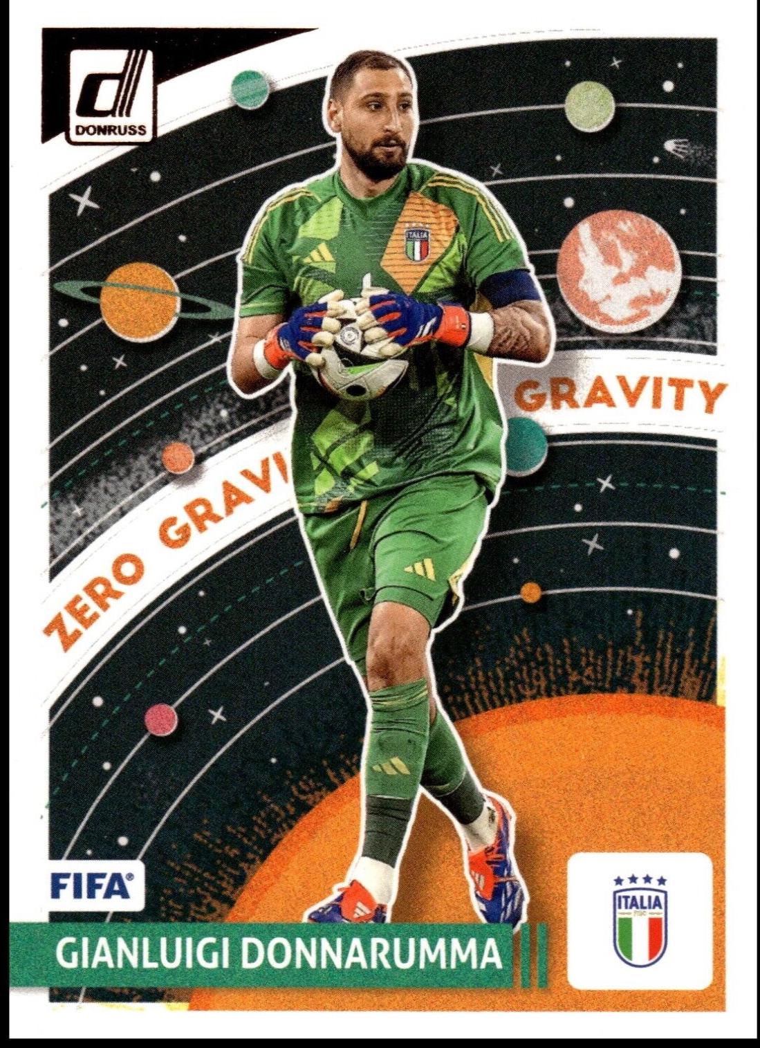 Gianluigi Donnarumma #9 Soccer Cards 2024 Panini Donruss Zero Gravity