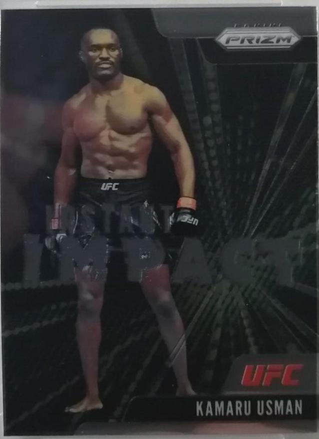 Kamaru Usman #6 Ufc Cards 2021 Panini Prizm UFC Instant Impact