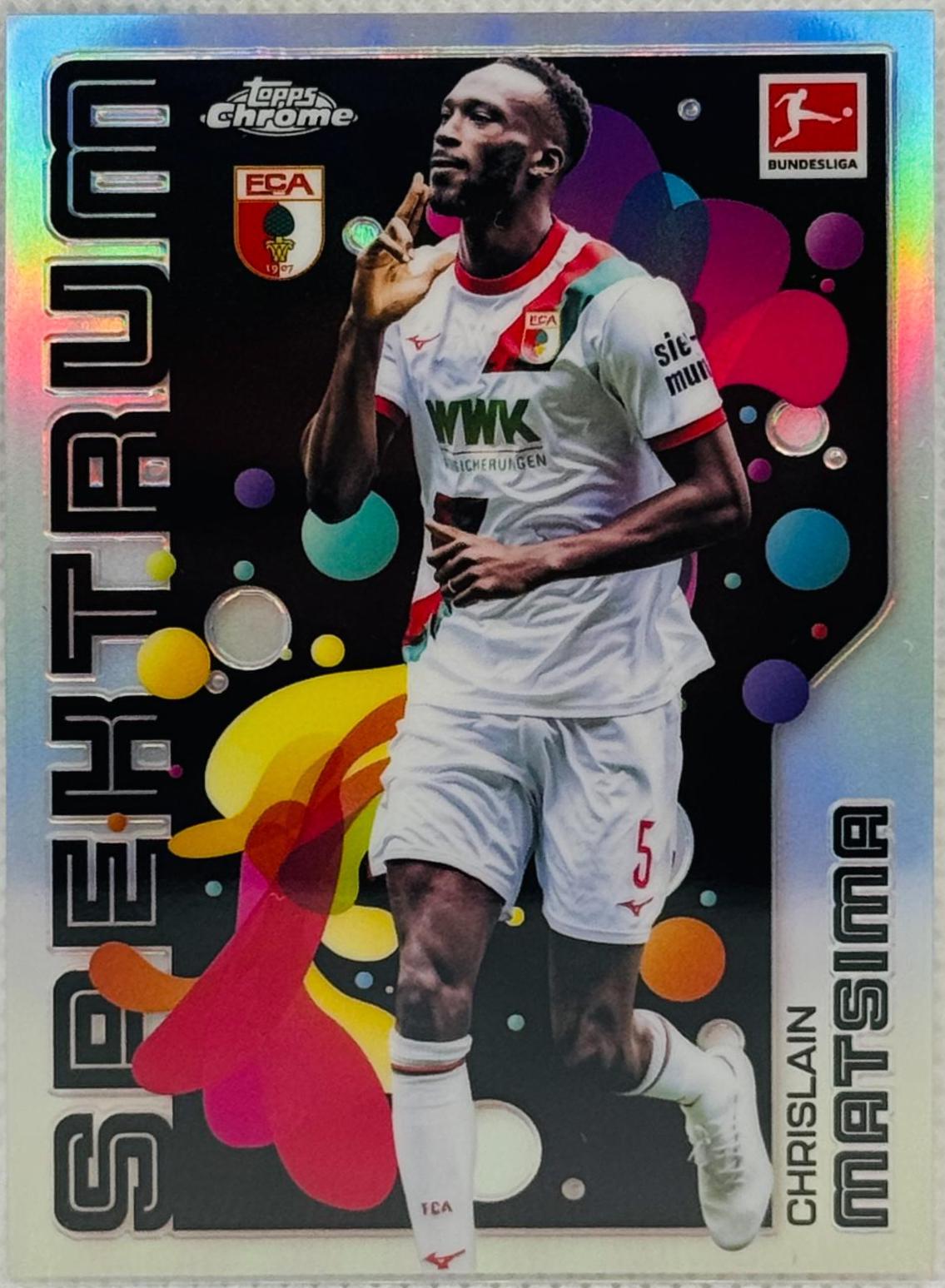 Chrislain Matsima #LE-19 2025 Topps Chrome Bundesliga Black Spektrum Limited Edition Soccer