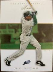 B.J. Upton #15 Baseball Cards 2005 Flair Prices