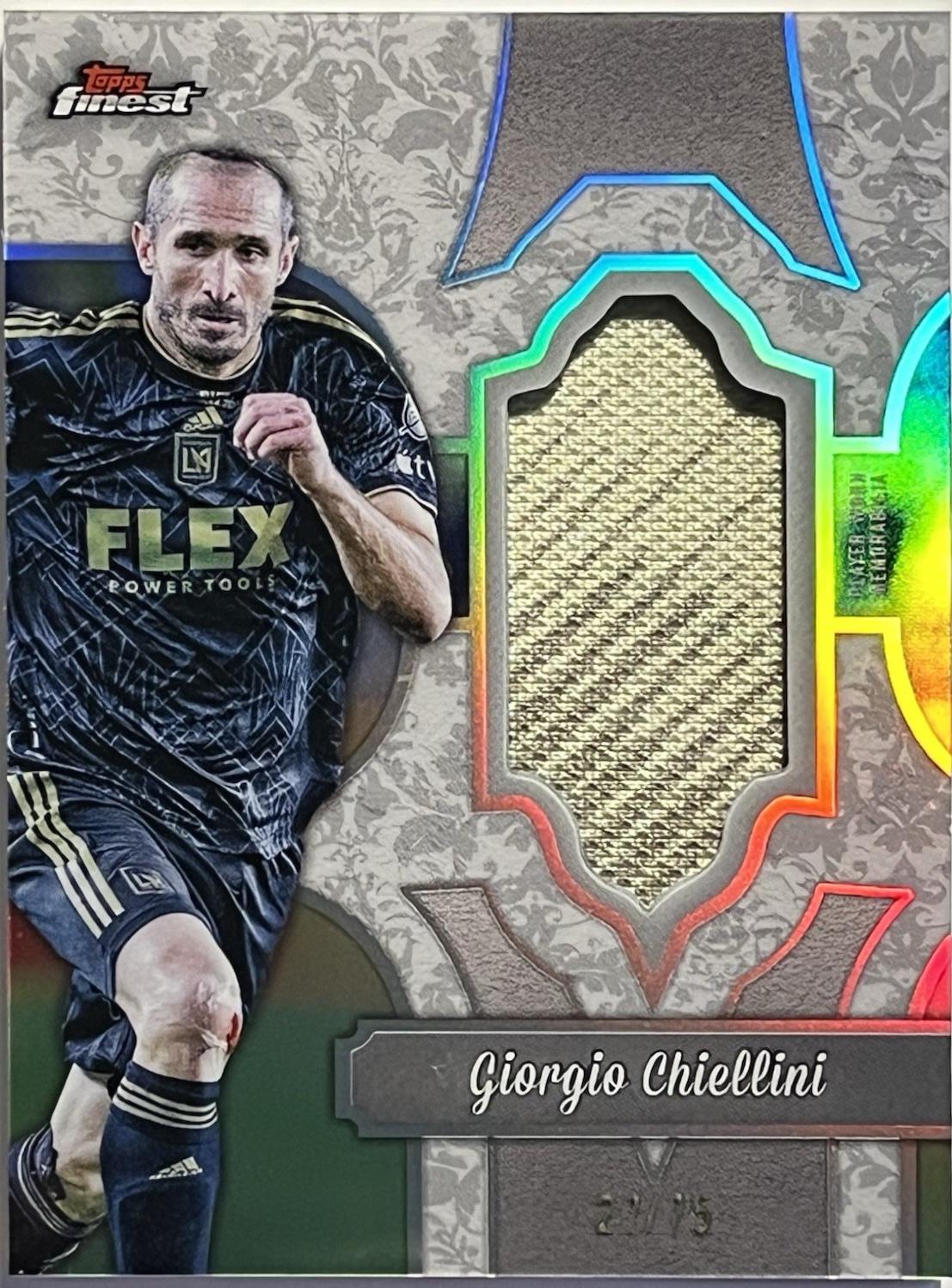 Giorgio Chiellini #FF-GC Soccer Cards 2024 Topps Finest MLS Fabrics