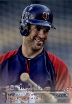 Joe Mauer #61 Baseball Cards 2015 Stadium Club