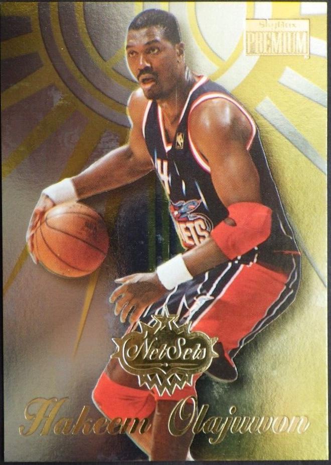 Hakeem Olajuwon #14 Basketball Cards 1996 Skybox Premium Net Sets