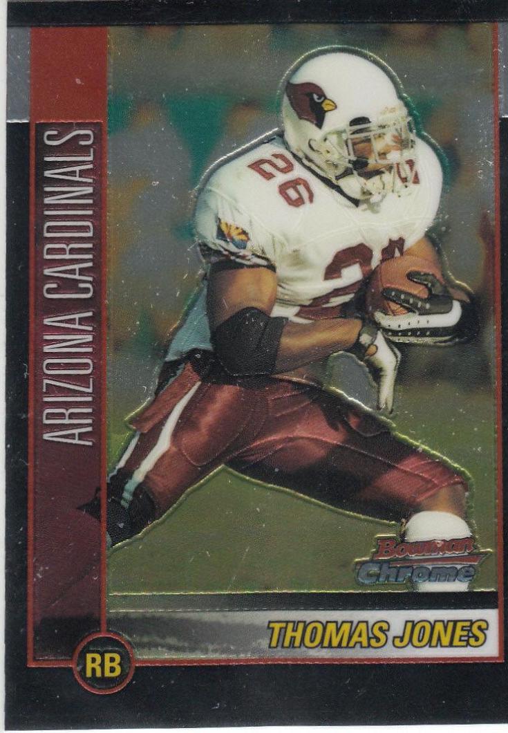 Thomas Jones #11 Football Cards 2002 Bowman Chrome