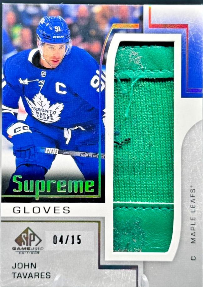 John Tavares #SP-JT Hockey Cards 2024 SP Game Used Supreme Gloves