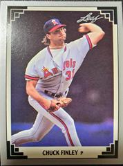 Chuck Finley #45 Baseball Cards 1991 Leaf Prices