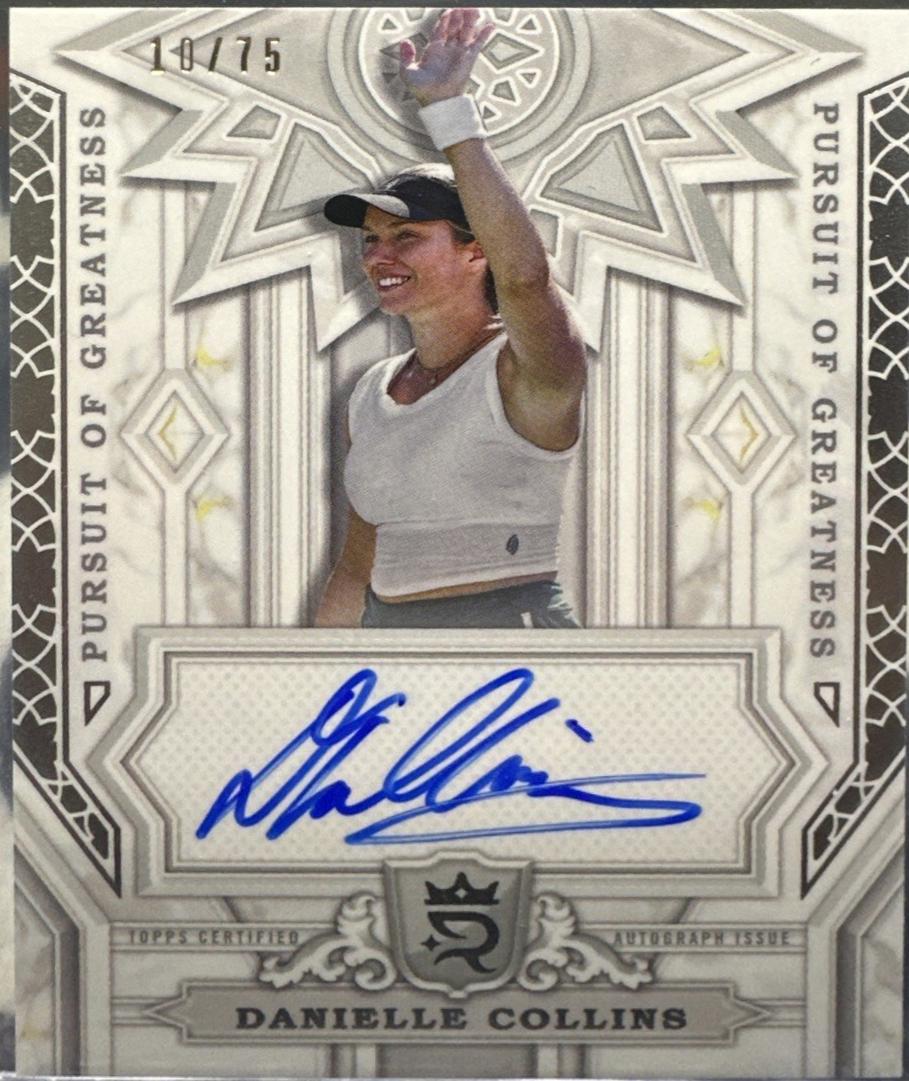 Danielle Collins #PGS-DCS Tennis Cards 2024 Topps Royalty Pursuit of Greatness Signature