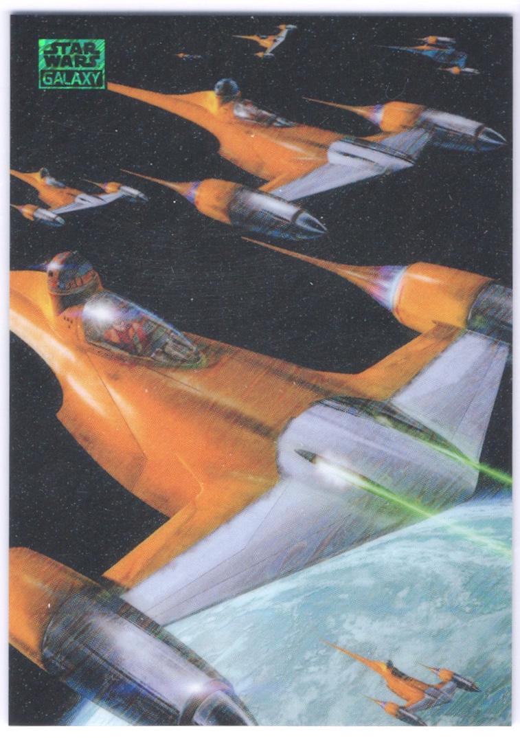 Naboo Space Battle [Green Shimmer Refractor] #88 Prices | Star