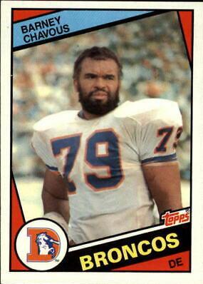 Barney Chavous #62 Football Cards 1984 Topps