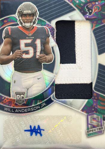 Will Anderson Jr. #3 Football Cards 2023 Panini Spectra Rookie Autograph Psychedelic