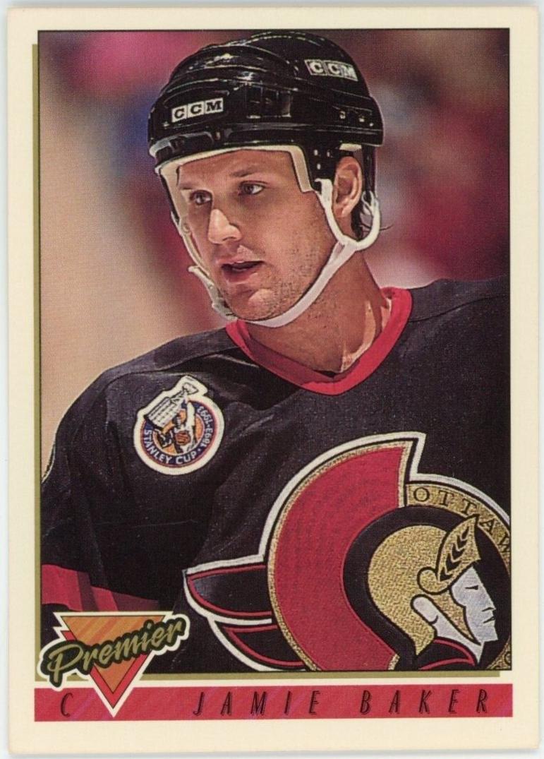 Jamie Baker #22 Hockey Cards 1993 Topps Premier