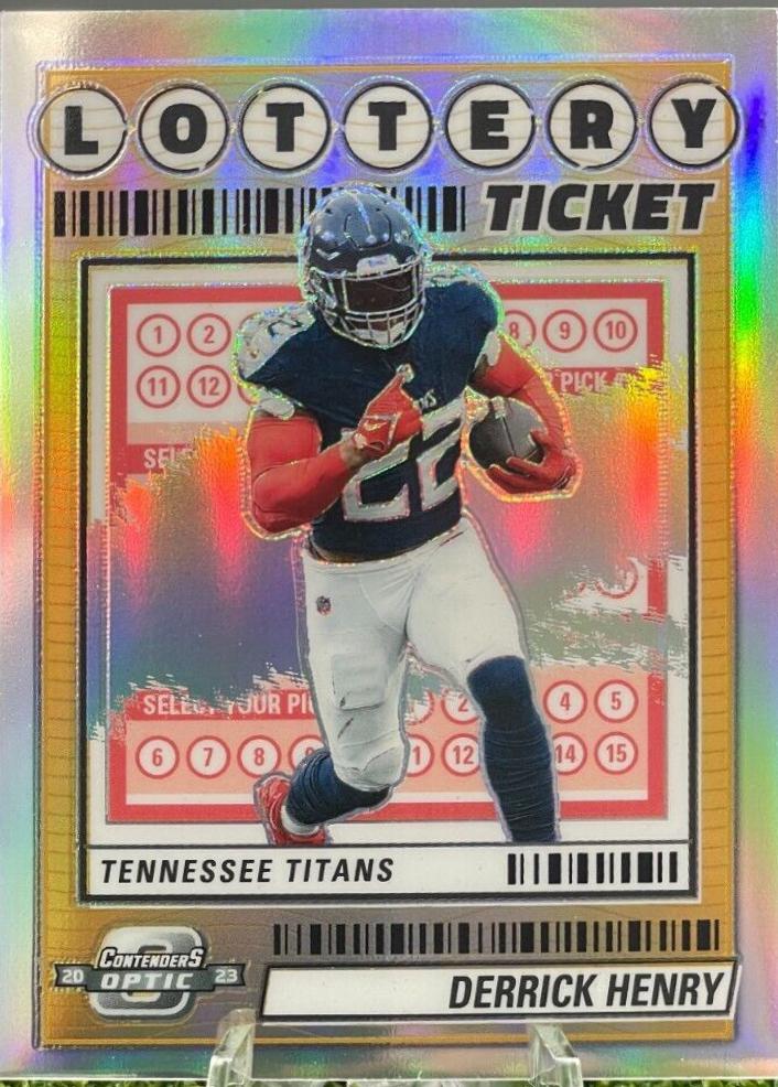 Derrick Henry #6 Football Cards 2023 Panini Contenders Optic Lottery Ticket
