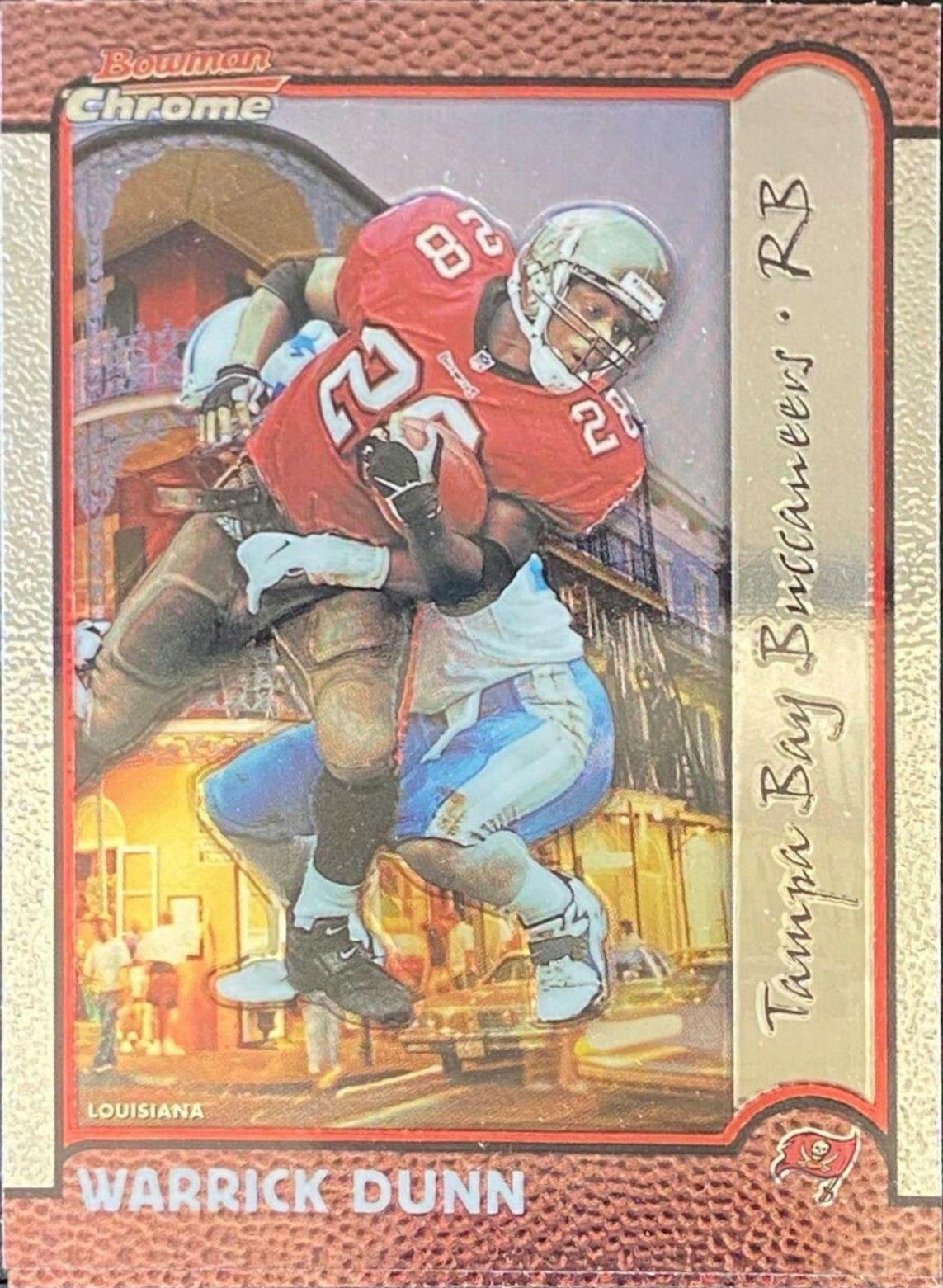 Warrick Dunn #127 1999 Bowman Chrome Football