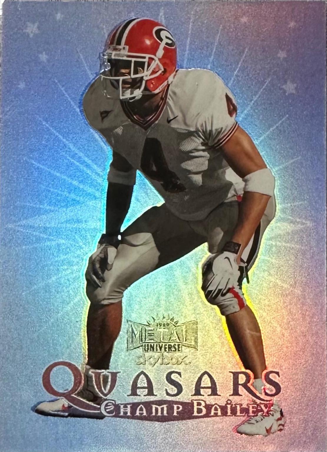 Champ Bailey #4 of 15 Q Football Cards 1999 Metal Universe Quasars