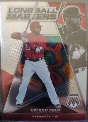 Nelson Cruz #LM-14 Baseball Cards 2022 Panini Mosaic Longball Masters