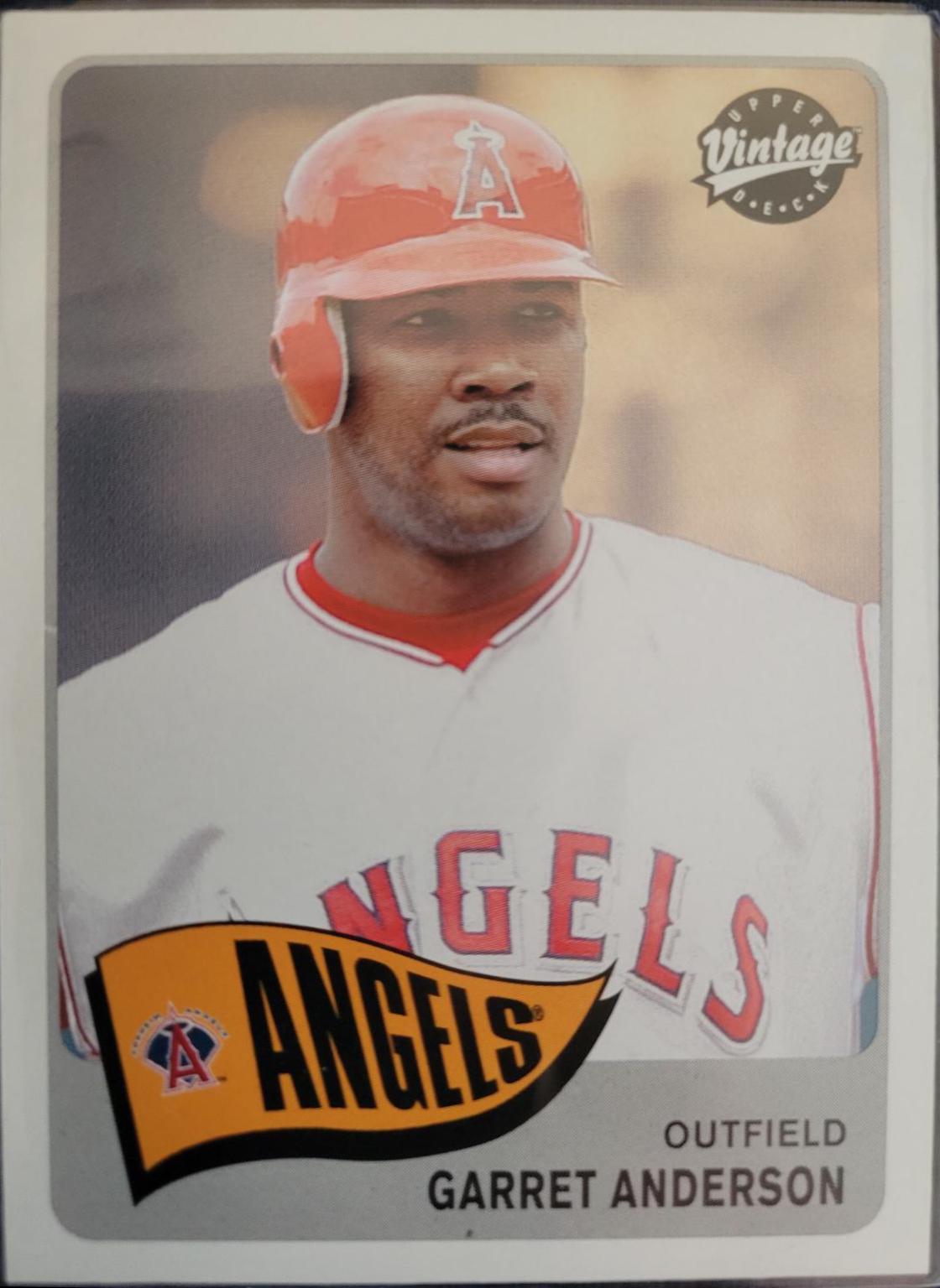 Garret Anderson #3 Baseball Cards 2003 Upper Deck Vintage