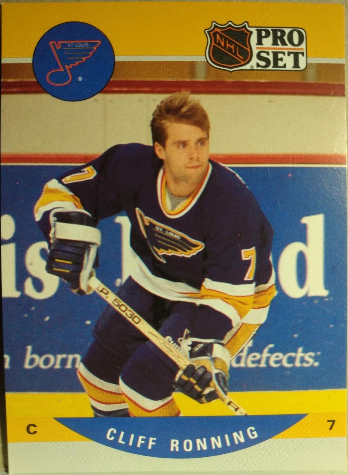 Cliff Ronning #526 Hockey Cards 1990 Pro Set