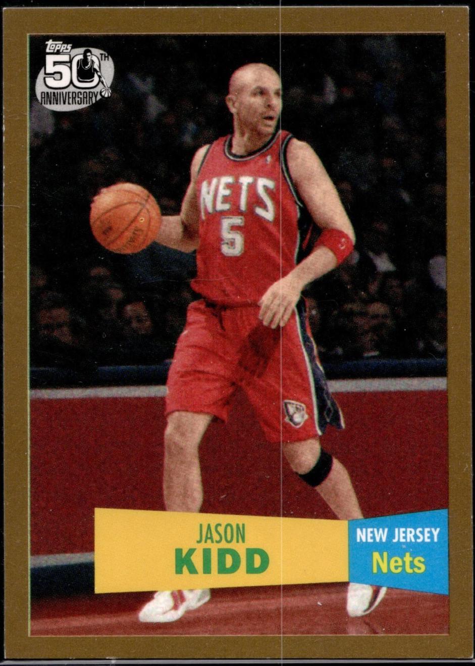 Jason Kidd #5 2007 Topps 1957 58 Variation Basketball