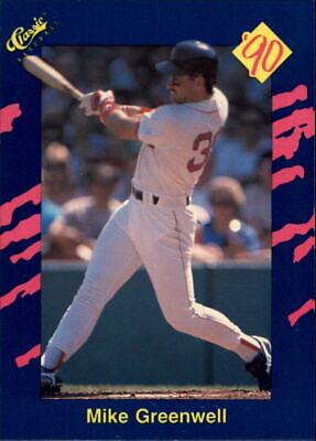 mike Greenwell #47 Baseball Cards 1990 Classic
