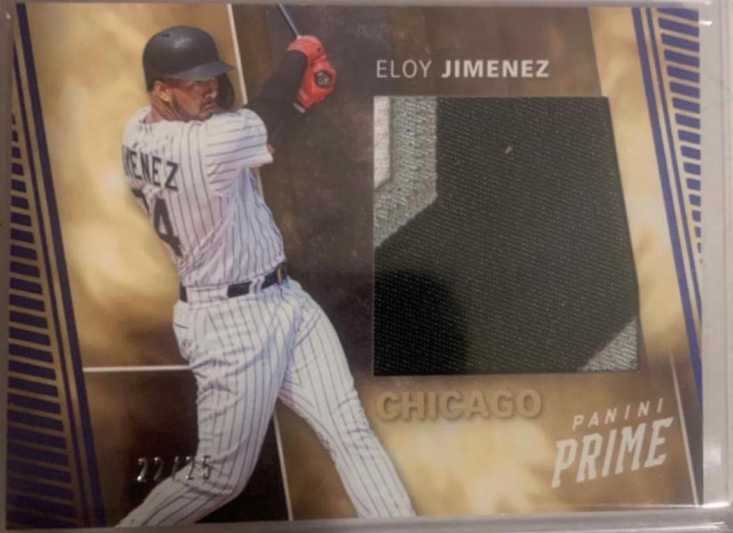 Eloy Jimenez #PS-EJ Baseball Cards 2019 Panini Chronicles Prime Swatches