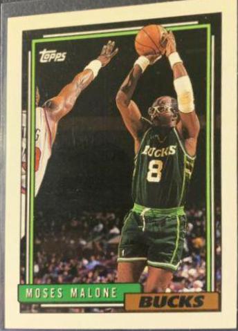 Moses Malone #74 Basketball Cards 1992 Topps