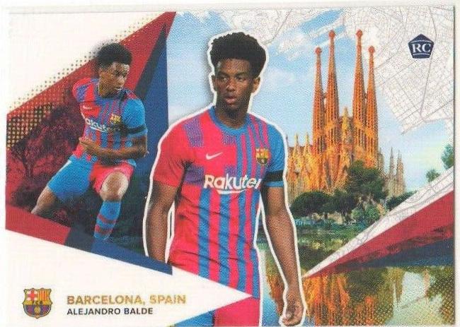 Alejandro Balde #31 Soccer Cards 2021 Topps FC Barcelona