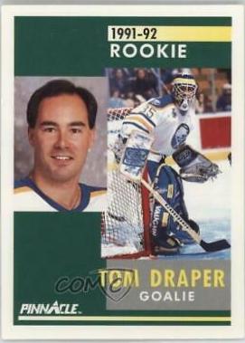 Tom Draper #341 Hockey Cards 1991 Pinnacle