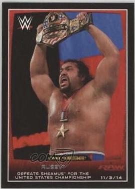 Rusev #59 Wrestling Cards 2015 Topps WWE Road to Wrestlemania