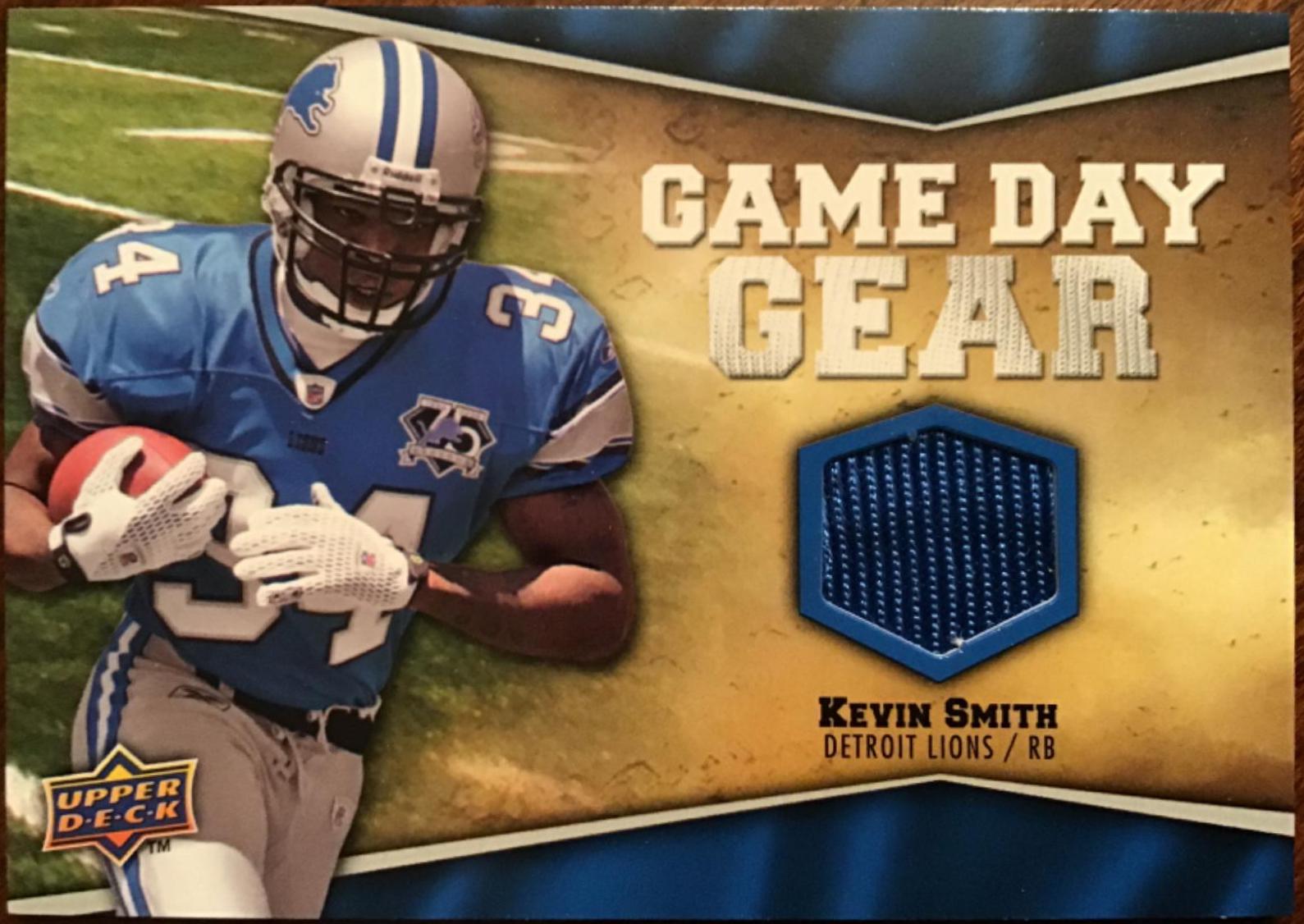 Kevin Smith #NFL-KS Football Cards 2009 Upper Deck Game Day Gear