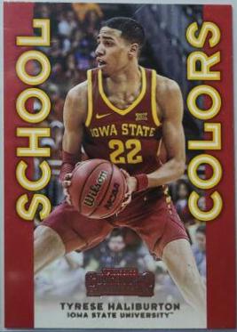 Tyrese Haliburton #8 Basketball Cards 2020 Panini Contenders Draft Picks School Colors