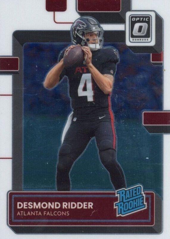 Desmond Ridder #202 Football Cards 2022 Panini Donruss Optic