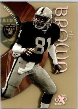 Tim Brown #9 Football Cards 1999 Skybox E X Century