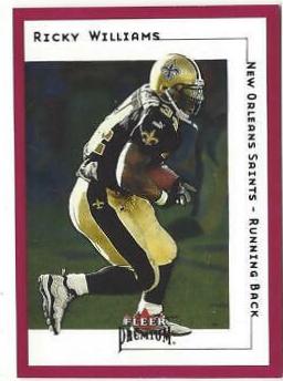 Ricky Williams #1 Football Cards 2001 Fleer Premium
