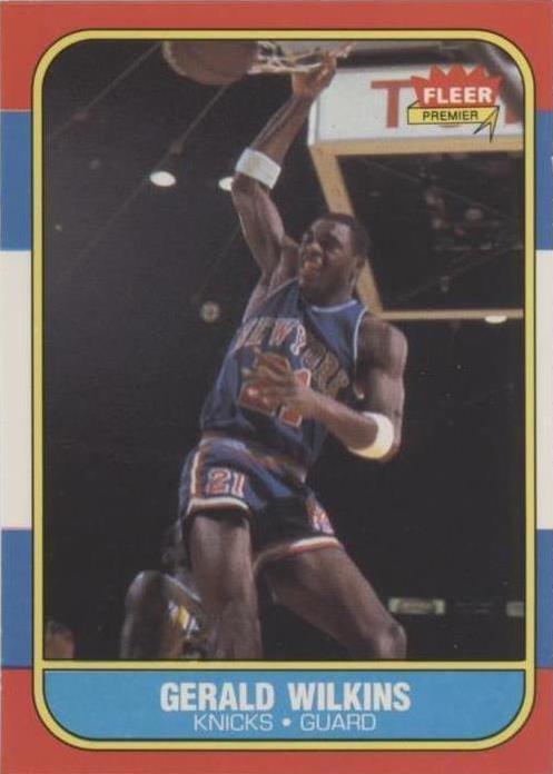 Gerald Wilkins #122 Basketball Cards 1986 Fleer