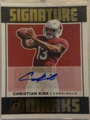 Christian Kirk Football Cards 2018 Donruss Signature Marks