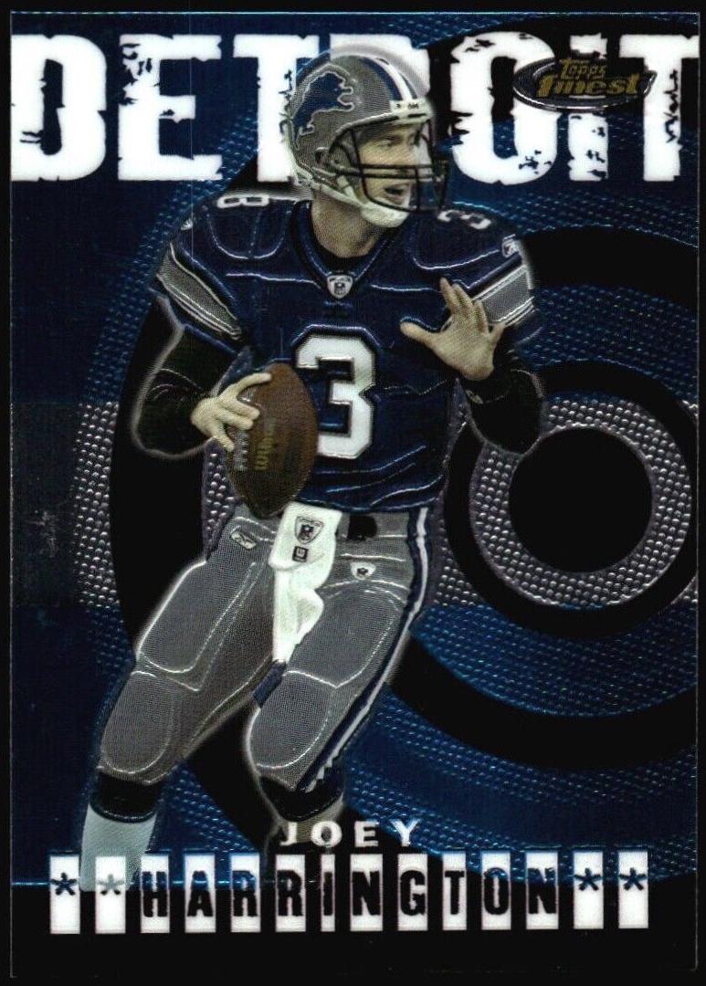 Joey Harrington #3 Football Cards 2004 Topps Finest