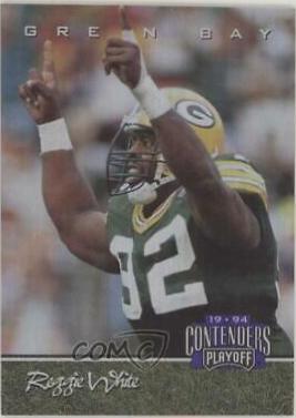 Reggie White #40 Football Cards 1994 Playoff Contenders