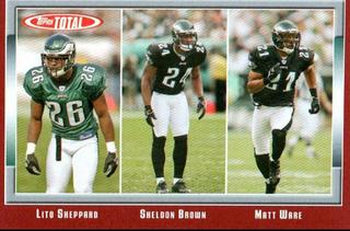 Sheldon Brown, Lito Sheppard, Matt Ware
