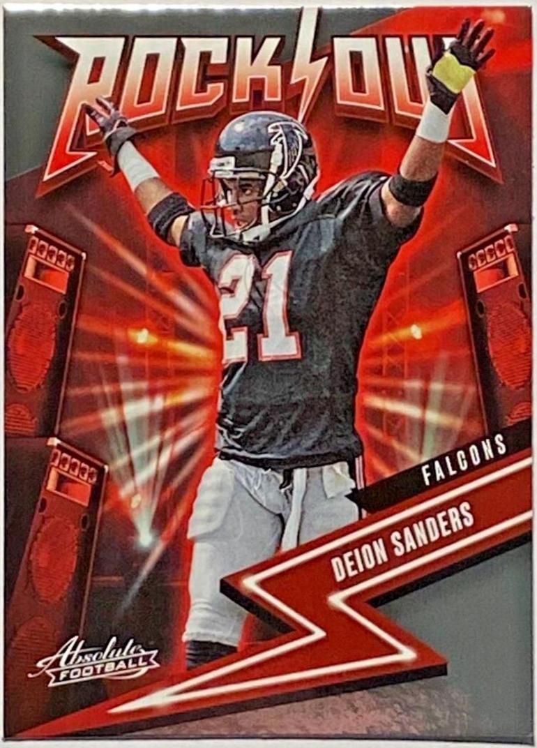 Deion Sanders #5 Football Cards 2023 Panini Absolute Rock Out