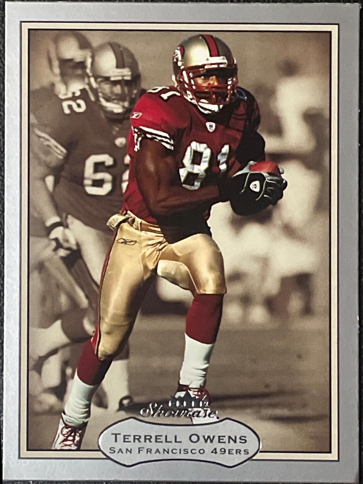 Terrell Owens #11 Football Cards 2003 Fleer Showcase