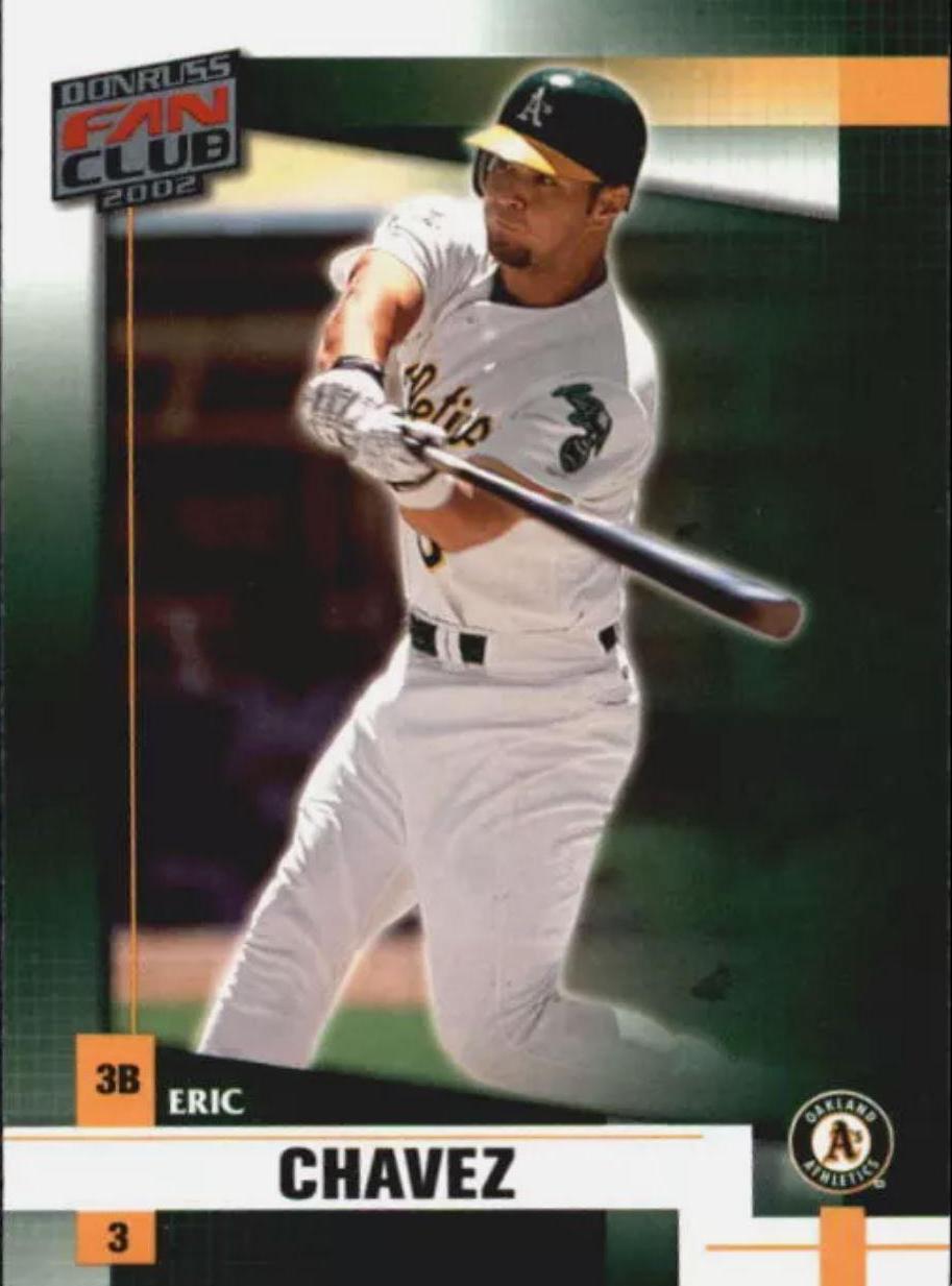 Eric Chavez #21 Baseball Cards 2002 Donruss Fan Club