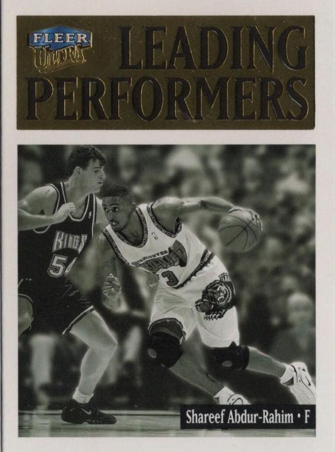 Shareef Abdur-Rahim #8LP 1998 Stadium Club Triumvirate Baseball