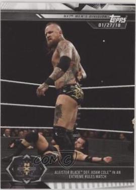 Aleister Black def. Adam Cole in an Extreme Rules Match #3 Wrestling Cards 2019 Topps WWE NXT