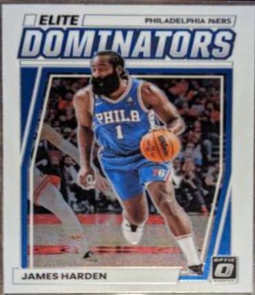 James Harden #2 Basketball Cards 2022 Panini Donruss Optic Elite Dominators