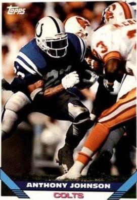 Anthony Johnson #9 Football Cards 1993 Topps