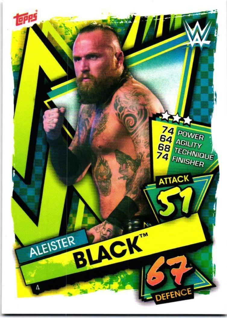 Aleister Black #4 Wrestling Cards 2021 Topps Slam Attax WWE