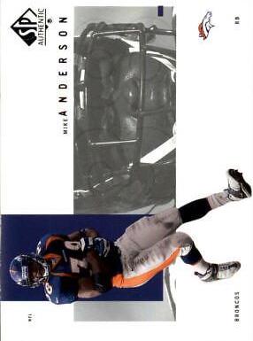 Mike Anderson #29 Football Cards 2001 SP Authentic