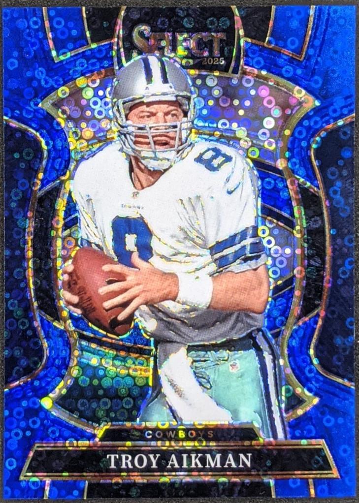 Troy Aikman [Blue Disco Prizm] #100