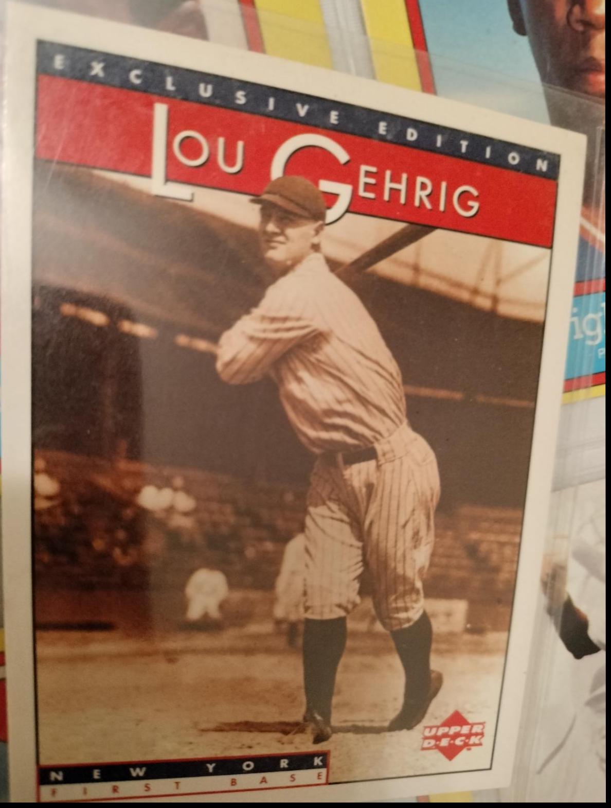 Lou gehrig #4 Baseball Cards 1995 Upper Deck