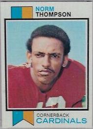 Norm Thompson #72 Football Cards 1973 Topps